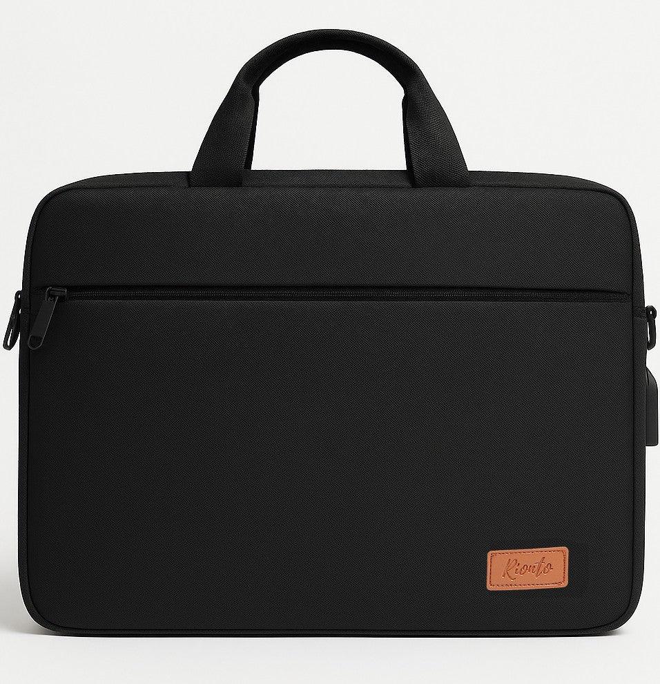 Rionto Aero black messenger bag made of lightweight polyester