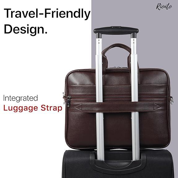 Edge series brown messenger bag for men and women