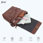 Compact crossbody side bag for 10-inch tablet and daily essentials