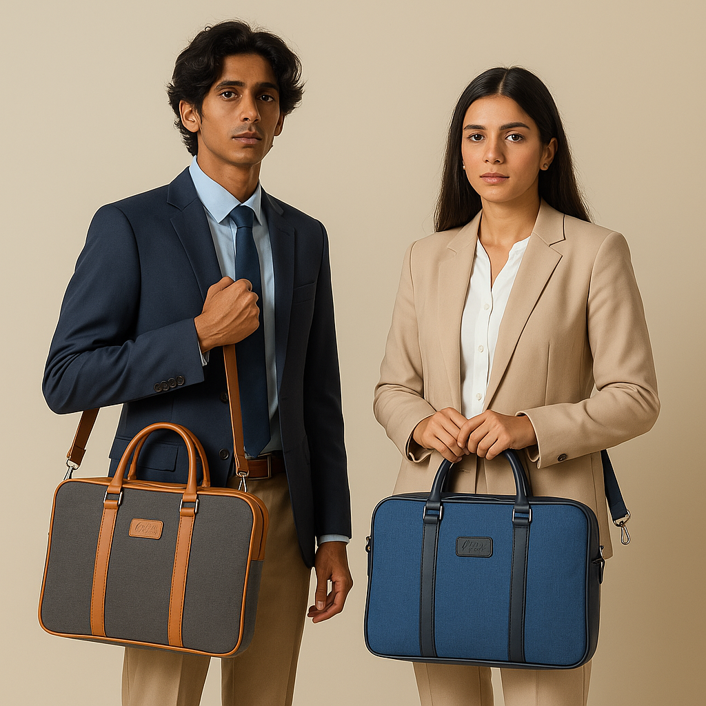 Aero Black Messenger Laptop Office Bag for Men & Women