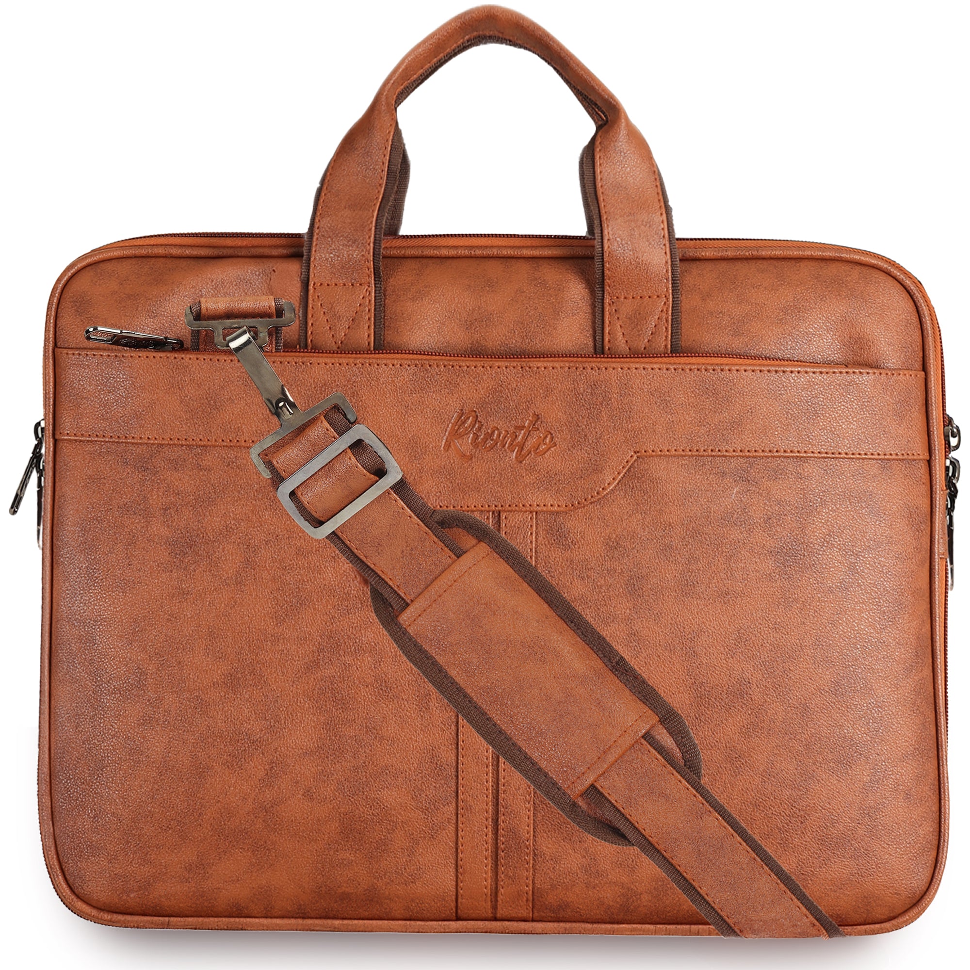 Prime Messenger Laptop Bag – Light Tan Leather Office Bag