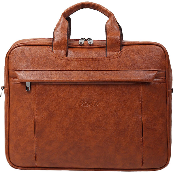 Rionto Edge Laptop Bag Messenger sling bags with Vegan PU leather Textured