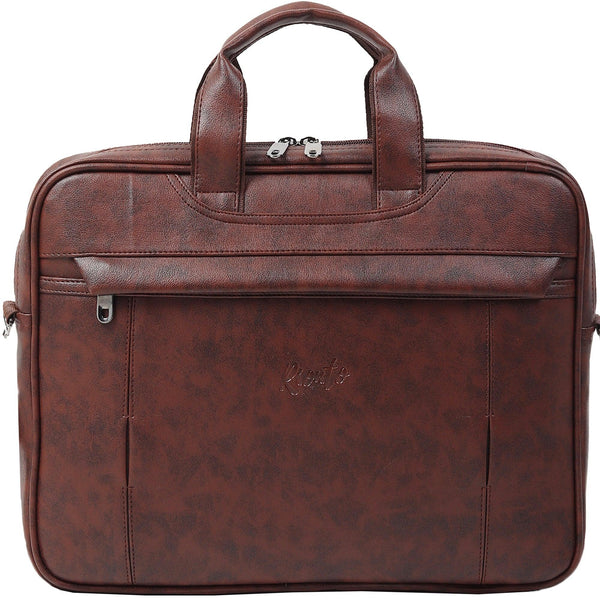 Brown laptop sling bag for office use by men and women