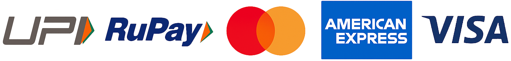 Rionto Secure Payments all payments acceptable UPI, Rupay, Master card, American Express, VISA