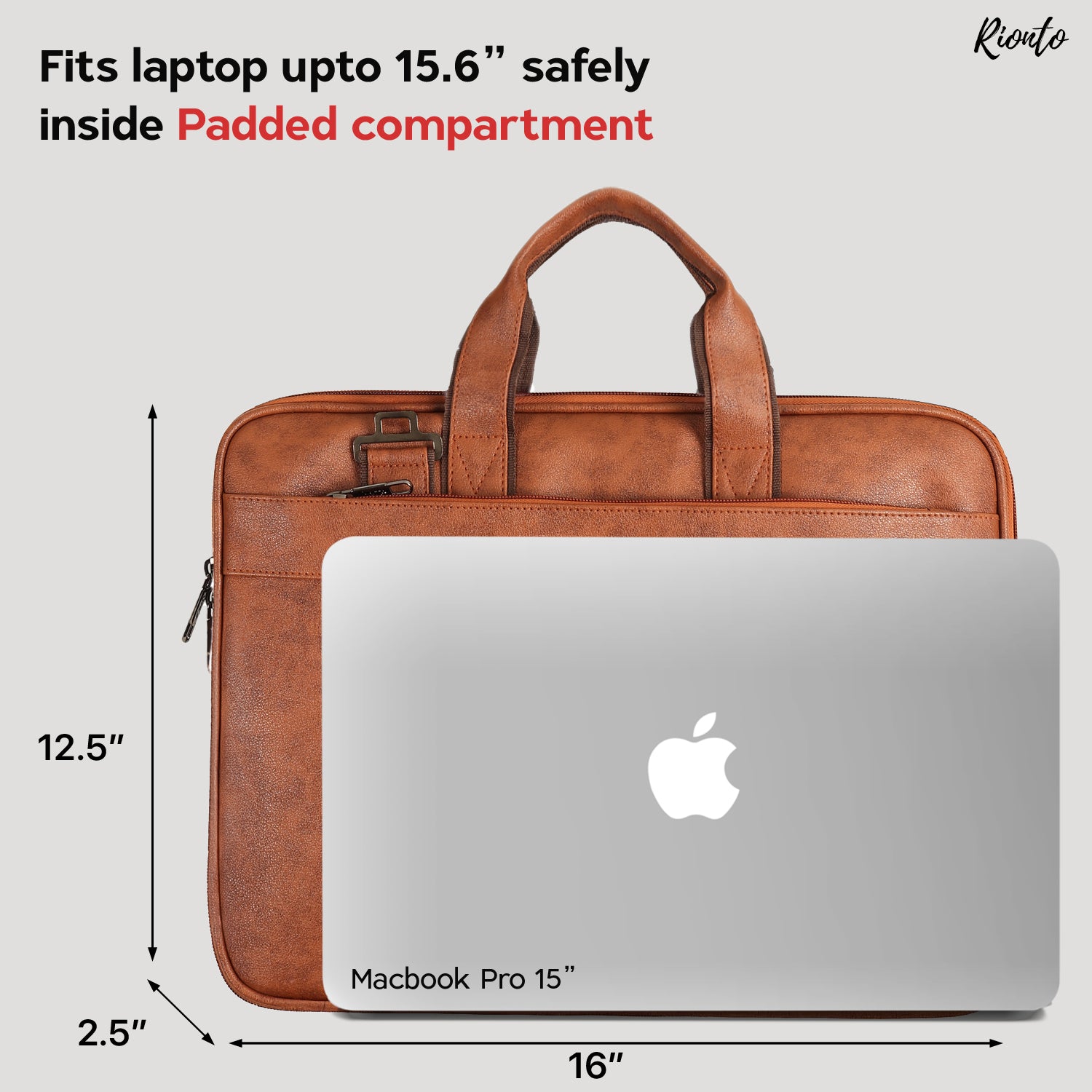 Prime Messenger Laptop Bag – Light Tan Leather Office Bag