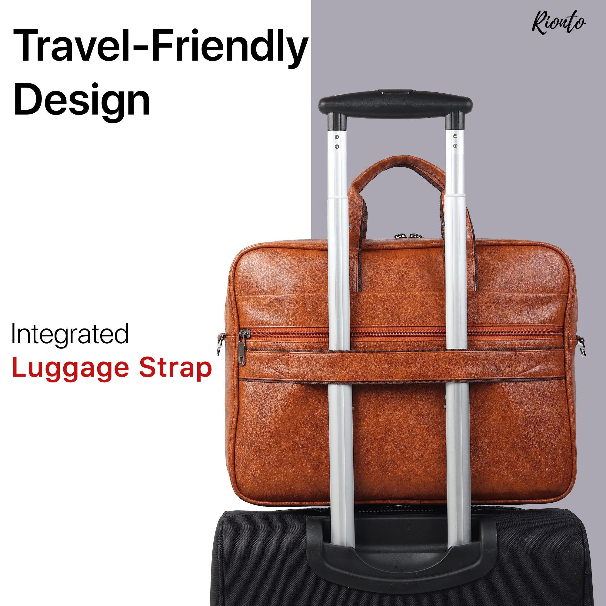 Bag for traveling comes with Luggage Strap messenger bag for travel