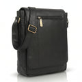 Flex Sling Crossbody Bag – Compact Vegan Leather Side Bag for Men & Women - Black
