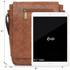 Flex Sling Crossbody Bag – Compact Vegan Leather Side Bag for Men & Women - Light Tan